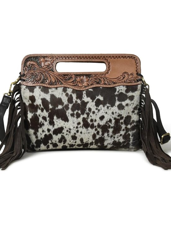 Handbags - Western Suede Fringe Brown Leather Crossbody Bag Hobo Shoulder Sling Bags for Wo